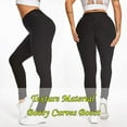 thumbnail image 2 of Golden Sheeps   Women High Waisted Yoga Pants Workout Tummy Control Sport Tights Butt Lifting Anti Cellulite Leggings for Gym-Size L/LX, 2 of 3
