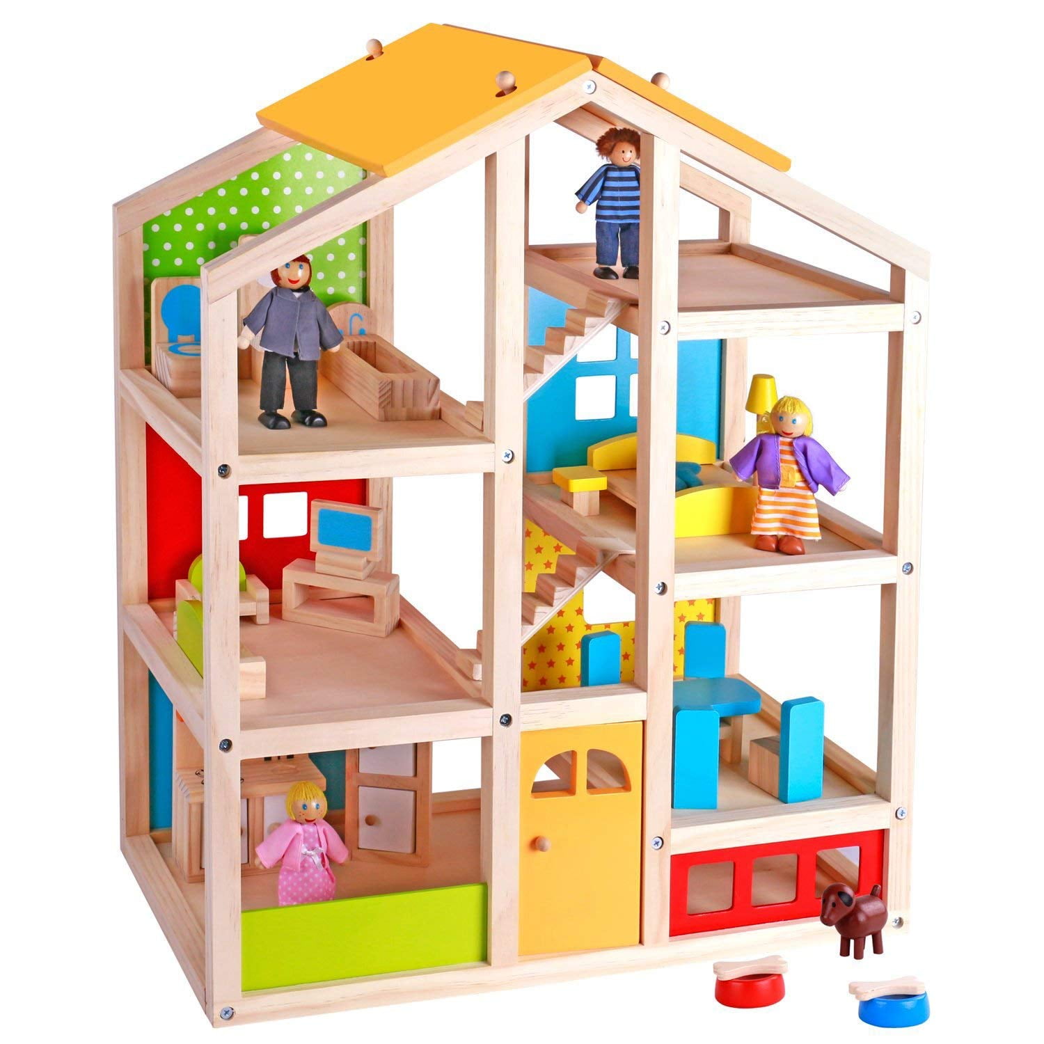 Liberty Imports My Sweet Home Fold and Go Pretend Play Mini Dollhouse With Furn for sale online 