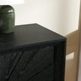 thumbnail image 5 of 60'' Sideboard Buffet Cabinet with Storage, Modern Farmhouse Console Cabinet with Sunburst 4 Doors, Unique Wooden Buffet Table with Adjustable Shelves, for Living Room, Entryway, Black, 5 of 9