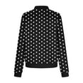 thumbnail image 4 of Women's Lightweight Casual Jacket Gradient Printed Pocket Zipper Long Sleeve No Hood Winter, 4 of 5