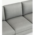thumbnail image 3 of 77" Luxury Genuine Leather Sofa Couch With USB Charger, 3-Seater Sofa with Thick Cusions and Sturdy Metal Legs, Comfy Couch for Living Room Home Office, 3 of 6