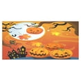 thumbnail image 3 of MYPOP Happy Halloween Pumpkin Cotton Linen Tablecloth Sets 60x120 Inches - Vintage Owl Desk Sofa Table Cloth Cover for Party Decor, 3 of 6