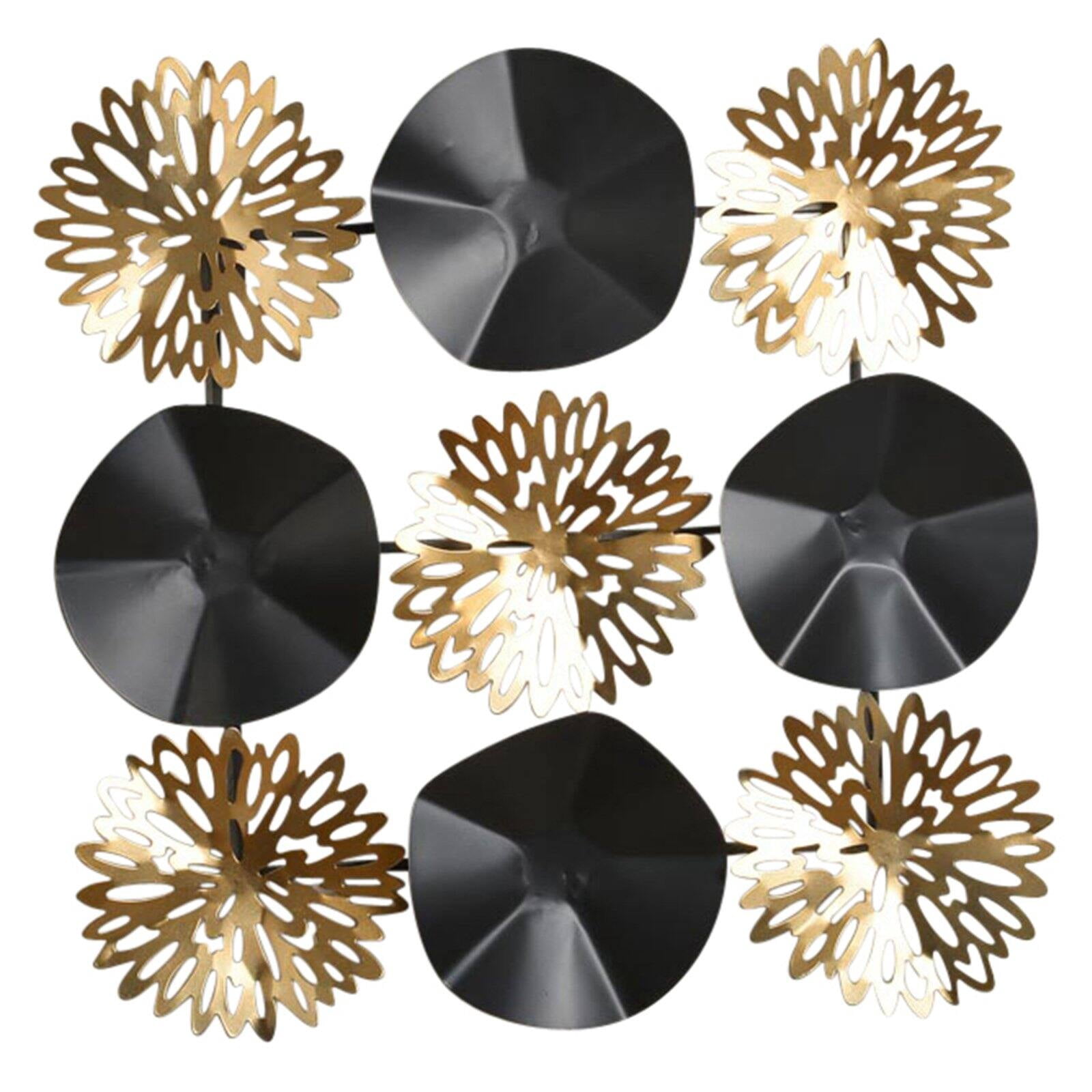Sagebrook Home Black and Gold Square Metal Wall Decor - Walmart.com