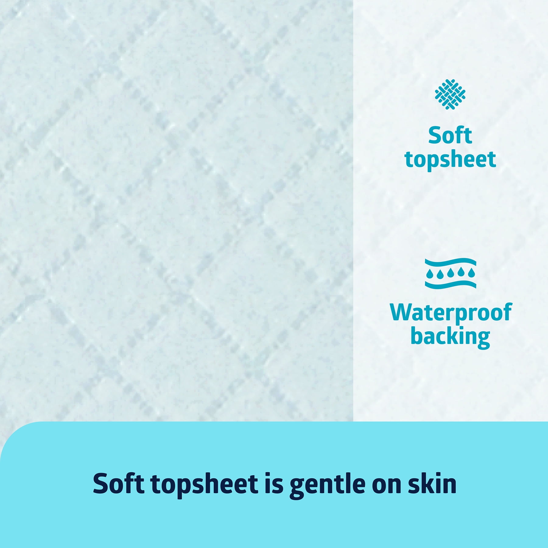 Medline Disposable Adult Bed Pads for Incontinence, Furniture, or Pets, Medium, Light Absorbency, 23 x 36in, 150 Count