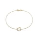 thumbnail image 1 of Pulsera Corazón Zirconia Oro Sólido 10k, 1 of 6