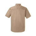 thumbnail image 5 of Harriton M585 Men's Advantage IL Short Sleeve Work Shirt-Khaki-4XL, 5 of 6
