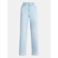 thumbnail image 6 of No Boundaries High Rise Baggy Wide Leg Jeans, 32" Inseam, Women's and Women's Plus Sizes XXS-4X, 6 of 6