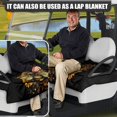 thumbnail image 5 of Whosucclay Bee Sunflower Black Golf Cart Seat Cover, Wear-Resistant Blanket Cover Anti-Slip Anti-Wear Golf Cart Seat Cover Towel for 2 Person Golf Cart Seat, 5 of 7