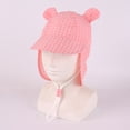 thumbnail image 6 of ROHUUQUE Kids Sun Hats UV Protection Wide Brim Boonie Hat Breathable Mesh Foldable Neck Flap Hat for Outdoor Pink, 6 of 7