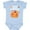 AE-Light Blue, variant on Cute Little Pumpkin with Fall Leaves Boys or Girls Baby Bodysuit