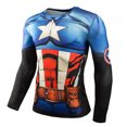 thumbnail image 1 of Rashguard Gym Man Fitness Long Sleeve Compression Shirt Bat Spider Superhero Print Fashion Cloth For Running Training Exercise, 1 of 5