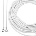 thumbnail image 4 of 1 Set Curtain Wire Window Curtain Rope Picture Hanging Wire with Screw Eyes Hooks, 4 of 8