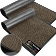 thumbnail image 1 of SHIBA-GORILLA GRIP Tapis de Protection pour Porte, 2 Pcs, Tapis de Bienvenue Imperméable Robuste, Espace Commercial, Résistant aux Taches et à la Décoloration, Profil Bas, Dos en Caoutchouc Solide, 29x17, Marron, 1 of 4