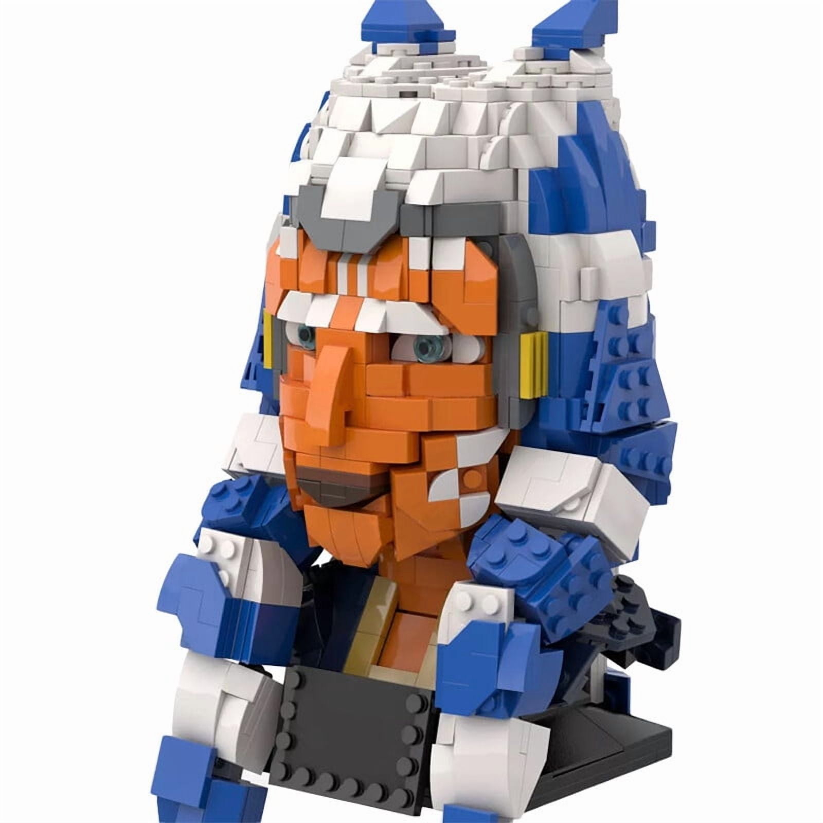 MOC-87040 Bust Helmet Building Blocks Bricks Toys for Tano Movie MOC DIY Model Set