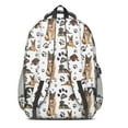 thumbnail image 3 of German Shepherd Dog and Footprint Backpack for School,Cute School Bag,Schoolbag with Adjustable Shoulder Straps & Padded Back,16.9 Inch, 3 of 5