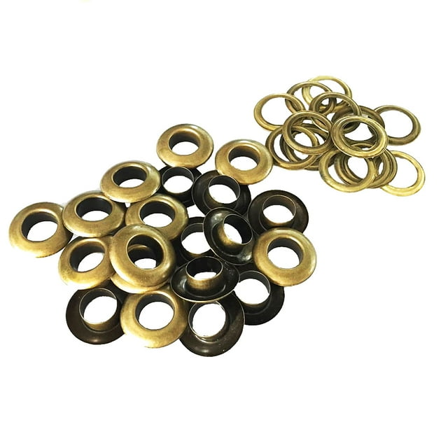30 Conjuntos Ojales Metálicos Baoblaze Oro 10 Mm con arandela