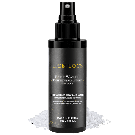 Lion Locs Sea Salt Hair Spray for Locking and Styling Dreadlocks, 4 oz