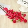 thumbnail image 1 of Artificial Cherry Plum Peach Blossom Branch Fake Silk Flower Tree Home Dec, 1 of 5