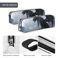 thumbnail image 4 of Cauagu Valley Gray Dragon Print Leather Pencil Pen Case - Stationery Bag Portable Stationery Bag Big Capacity Pencil Pouch Cosmetic Organizer Bag for Men & Women, 4 of 7
