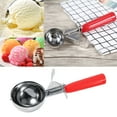 thumbnail image 4 of Cuchara de helado cuchara de helado de fruta de acero inoxidable de 1 pieza Cuchara con de plástico Práctica herramienta de cocina para galletas de helado de frutas ANGGREK  Otros, 4 of 8