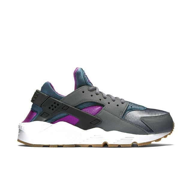 Nike Women's Air Huarache Run Running Shoe-Dark Grey/Teal/Violet