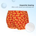 thumbnail image 2 of Rocae A Big Hot Dog for Girls' Cotton Boxer Briefs, Soft Mid-rise Panties-Small, 2 of 5