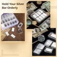 thumbnail image 5 of Bottlepic Silver Bar Storage 1 oz Silver Bar Holder Clear Acrylic Storage Container Silver Bar Box Fit for 1 oz Christmas Silver Bar 1 Troy Ounce Bar, 100 Pieces, 5 of 5