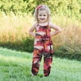 thumbnail image 4 of GERsome Toddler Girls Casual Sleeveless Long Pant Romper with Side Pockets Spaghetti Straps Jumpsuit 1-6 Years（Size 4-5 Years/02#Nightfall), 4 of 5