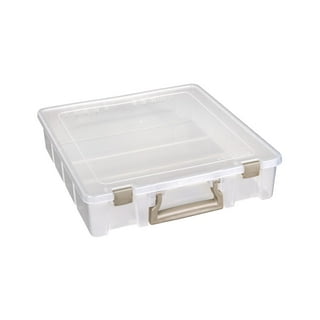 ArtBin 6890AG Small Project Box, Portable Art & Craft Organizer with  Lift-Out Tray, [1] Plastic Storage Case, Clear