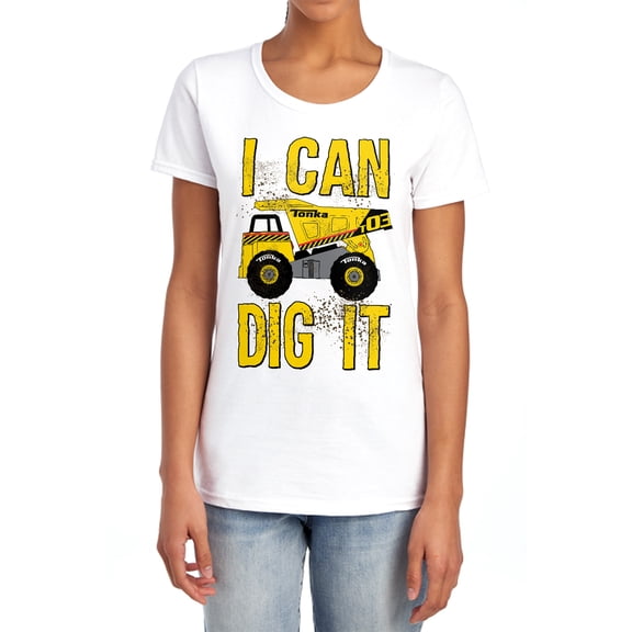 Tonka Play Dirty Women's T Shirt, White, Medium