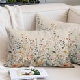 thumbnail image 2 of Vintage Botanical Standard Pillow Covers,Spring Floral Summer Botanical Rustic Breathable Throw Pillow Cases with Invisible Zipper,Decorative Pillowcase Pillows Protectors for Sofa Bed Chair 20"x26", 2 of 9