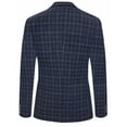 thumbnail image 3 of Finelong Men's Plaid Three - Piece Suit, Suitable for Business and Travel, 3 of 7
