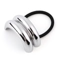 thumbnail image 1 of Corbata Pelo Geométrica Con Cola Caballo Doble Metal para Mujeres Y Niñas, 1 of 9