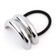 thumbnail image 3 of Corbata Metal para El Mujer Coleta Doble (plata), 3 of 4