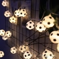 thumbnail image 3 of Soccer Balls String Lights USB/Battery Powered Football Garland Lights Bedroom Home Wedding Party Christmas Decorative Lights, 3 of 5