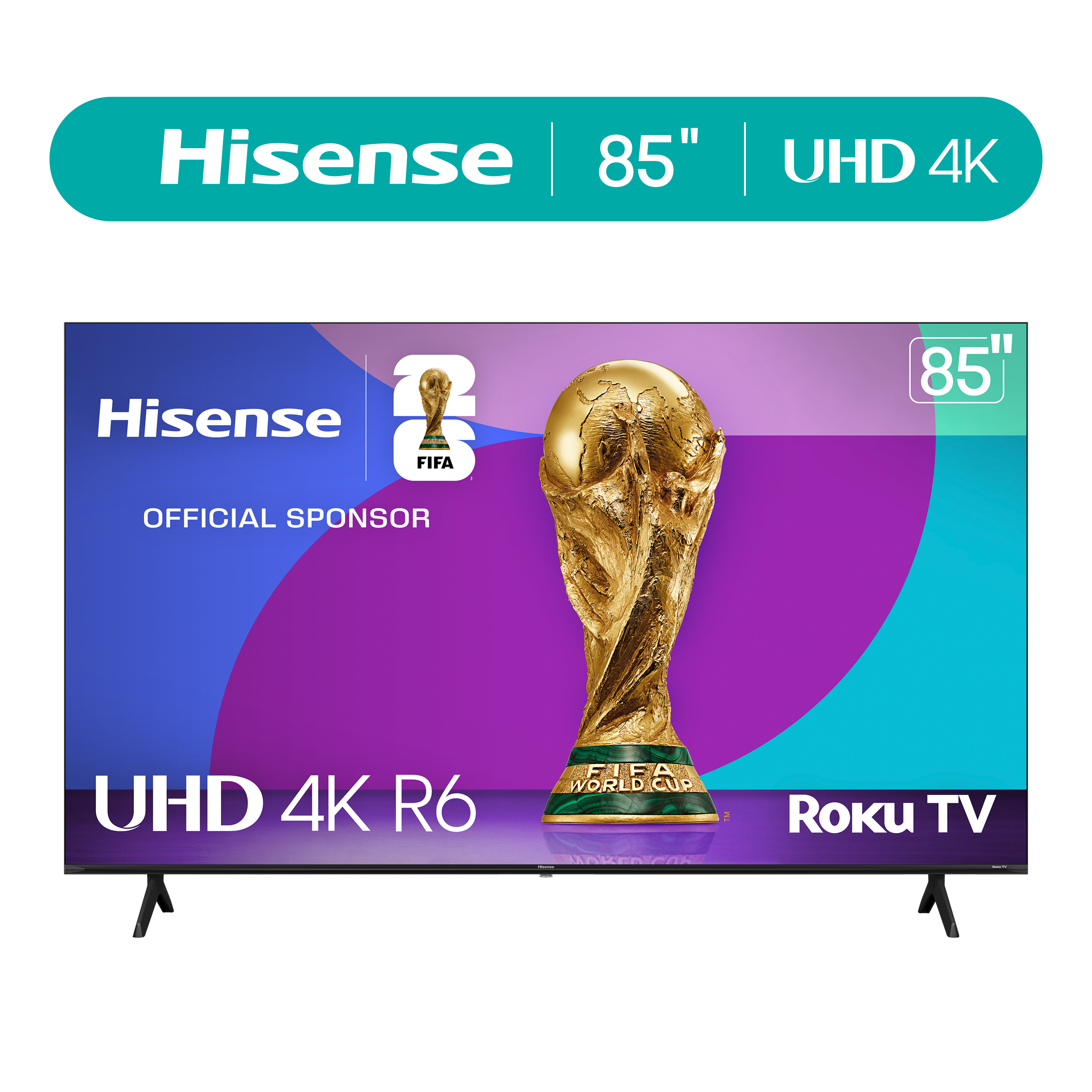 Hisense 85" Class 4K UHD LED LCD Roku Smart TV HDR R6 Series 85R6E4