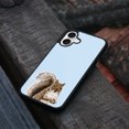 thumbnail image 4 of WIRESTER Shockproof Soft Rubber Cover Case for Apple iPhone 16 6.1" 2024, Brown Gray Squirrel On Light Blue Background, 4 of 5