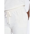 thumbnail image 4 of Joyspun Women's French Terry Lounge Sleep Short Sleeve Top and Capri Pants Set, 2 Piece, Sizes XS-3X, 4 of 5