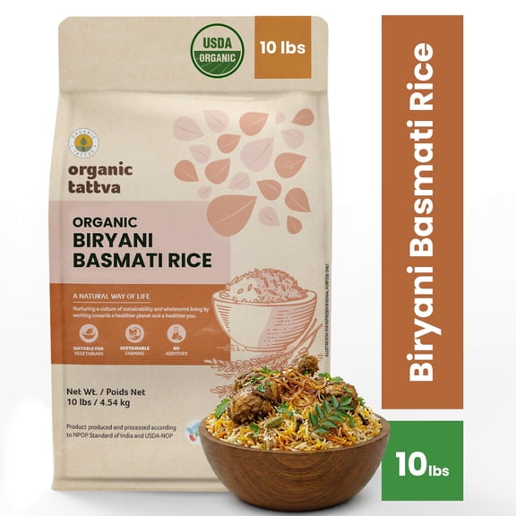 Organic Biryani Basmati Rice, Long Grain