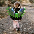 thumbnail image 4 of Fortune Kids Halloween Bat Wings with LED Lights, Halloween Party Light String Spider Wings Cosplay Props, 4 of 5