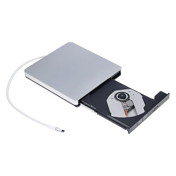 Lecteur optique externe ultra-mince USB 3.0 - Lecteur graveur de DVD-RW RW  / Lecteur DVD Enregistreur de DVD portable pour Windows / OS 