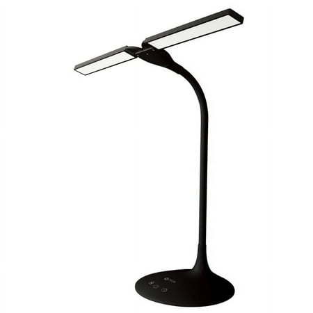 OttLite - Pivot LED Desk Lamp with Dual Shades - Black