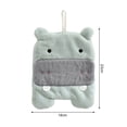 thumbnail image 6 of Mdesiwst Super Absorbent Hand Towel Children's Cartoon Animals Dishcloth Quick Drying Microfiber Towel Koala Elephant Hippo Fox Owl Style Kitchen Dishes Cloth, 6 of 8