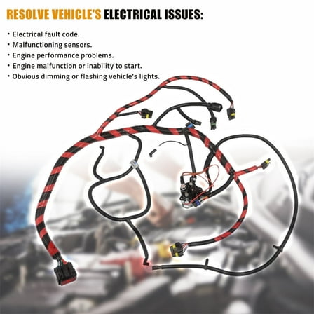 Engine Wiring Harness F6TZ9A451F For 1994-1996 Ford Powerstroke F250-F450 7.3L OE：F6TZ-9A451-F