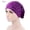 Purple, variant on Women Rhinestone Muslim Turban Head Headwear Sparkly Skull Cap Slouchy Beanie Bonnet Hat Hijabs for Women
