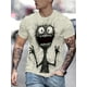 thumbnail image 2 of Camiseta de manga corta con cuello redondo y estampado gráfico de monstruo para hombre, ropa para hombre para verano, tejido de mezcla de poliéster suave y ligeramente elástico, 2 of 5