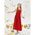 thumbnail image 3 of Drtj Girls Chiffon Dresses Formal Sleeveless Junior Bridesmaid Wedding Party Maxi Dress, 3 of 11