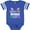Football Blue and White, variant on Inktastic Grandma's Fishing Buddy with Colorful Fish Boys or Girls Baby Bodysuit