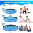 thumbnail image 4 of Dog Pool for Large Dogs Kiddie Pool Hard Plastic Foldable Dog Bathing Tub Portable Outside Kids Swimming Whelping Box for Pets and Dogs, 4 of 7