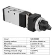 thumbnail image 3 of Mechanical Button Valve, Switch Valve, 2-Position 5-Way Unidirectional for Pneumatic System, 3 of 8